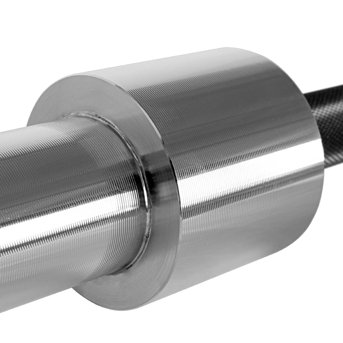 Original Texas Bench Bar, 25kg – Verchromte Scheibenaufnahme & Schwarzer Schaft 3 Original Texas Bench Bar, 25kg – Verchromte Scheibenaufnahme & Schwarzer Schaft – Bild 3