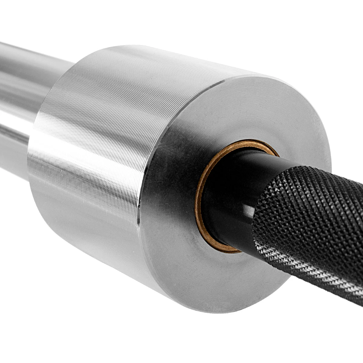 Original Texas Bench Bar, 25kg – Verchromte Scheibenaufnahme & Schwarzer Schaft 4 Original Texas Bench Bar, 25kg – Verchromte Scheibenaufnahme & Schwarzer Schaft – Bild 4