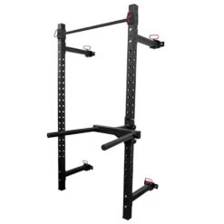 Riot Wandmontiertes Faltbares Rack - 2,32m Hoch, Schwarz 10 Riot Wandmontiertes Faltbares Rack - 2,32m Hoch, Schwarz -Hantelstangen Store SKUWALL SQUAT STAND3