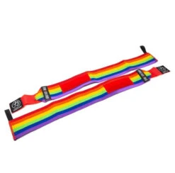 Handgelenkbandagen, Fest, Regenbogen, 1 Paar - IPF/BVDK-STANDARD 5 Handgelenkbandagen, Fest, Regenbogen, 1 Paar - IPF/BVDK-STANDARD -Hantelstangen Store rainbow wrist wraps 2