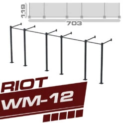 Riot WM-02 Tripple Cube Rig/Trainingsstation, 2.5 Meter, Für Die Wandmontage